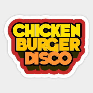 ChickenBurgerDisco Logo Sticker